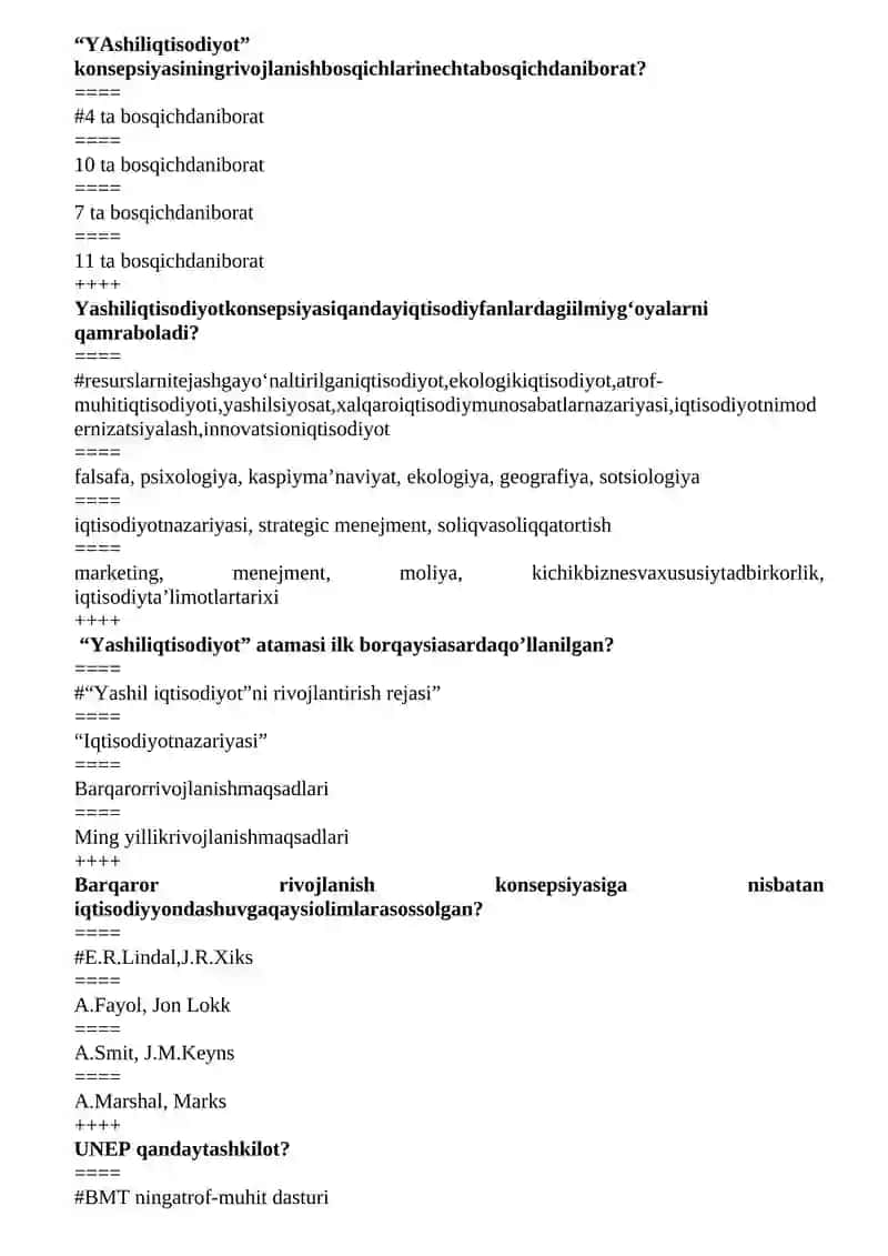 Yashil iqtisodiyot 3