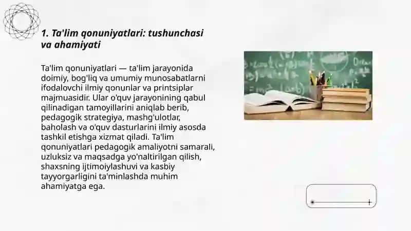 Ta'lim qonuniyatlari va tamoyillari 3