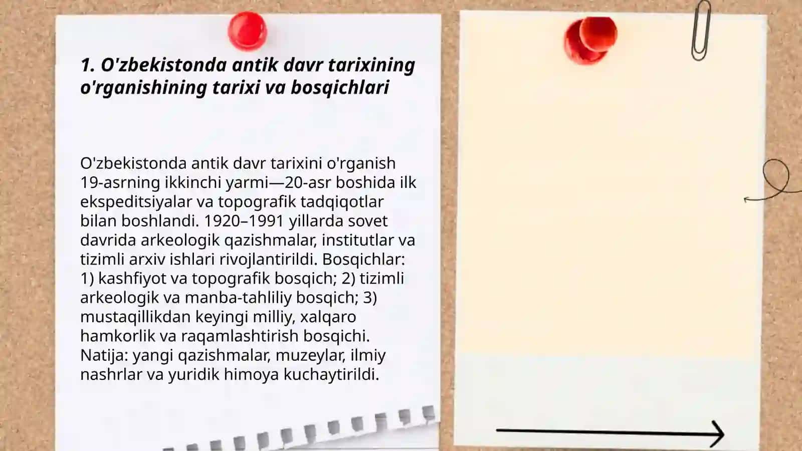 O'zbekistonda antik davr tarixining urganilishi 3