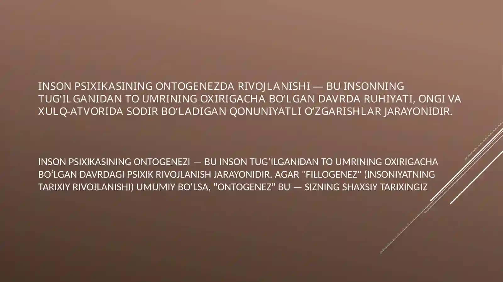Inson psixikasining ontogenezda rivojlanishi 3