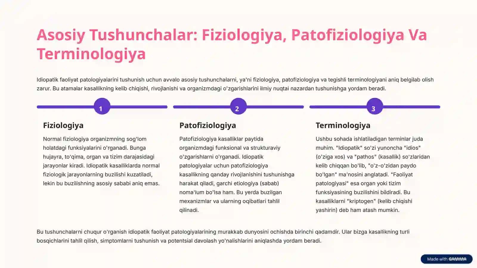 Idiopatik Faoliyat Patologiyalari: Keng Qamrovli Tahlil 3