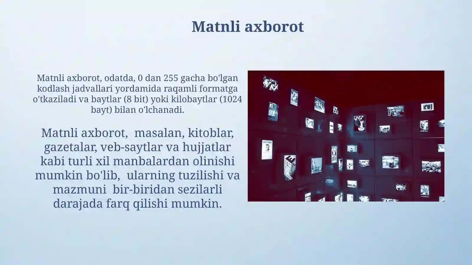 Axborot tushunchasi va axborot turlari 3