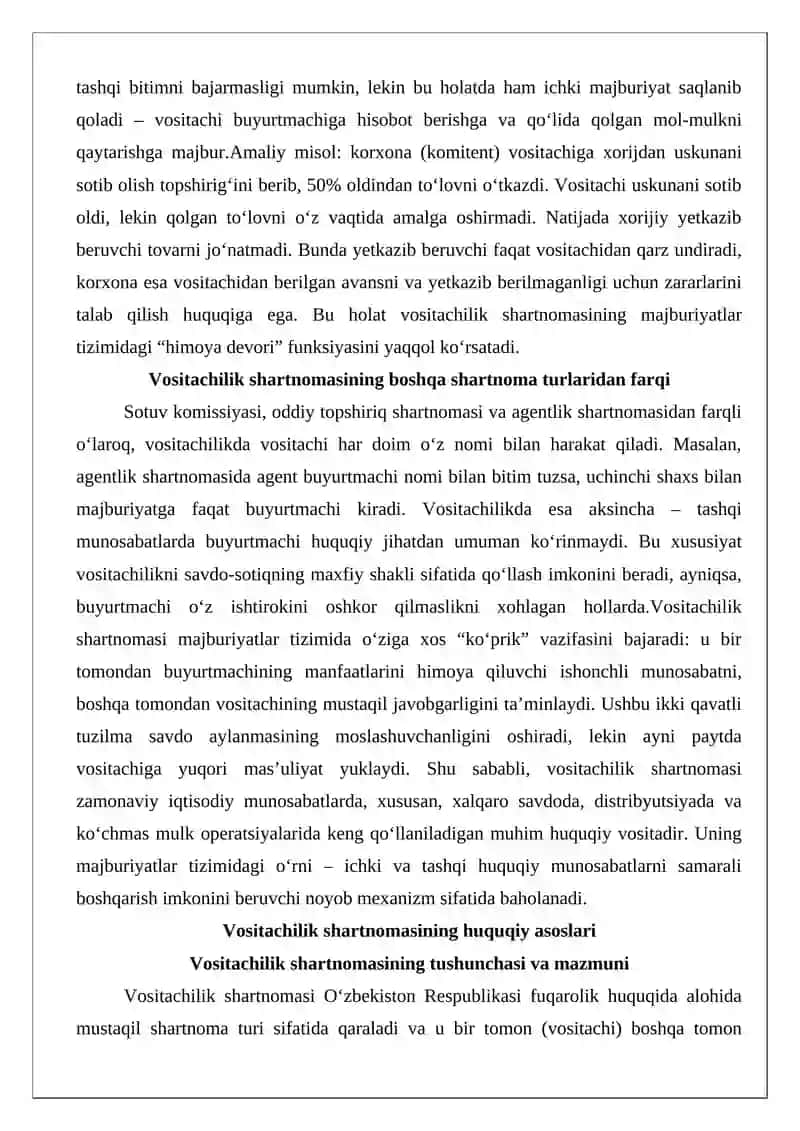 Vositachilik shartnomasi 3