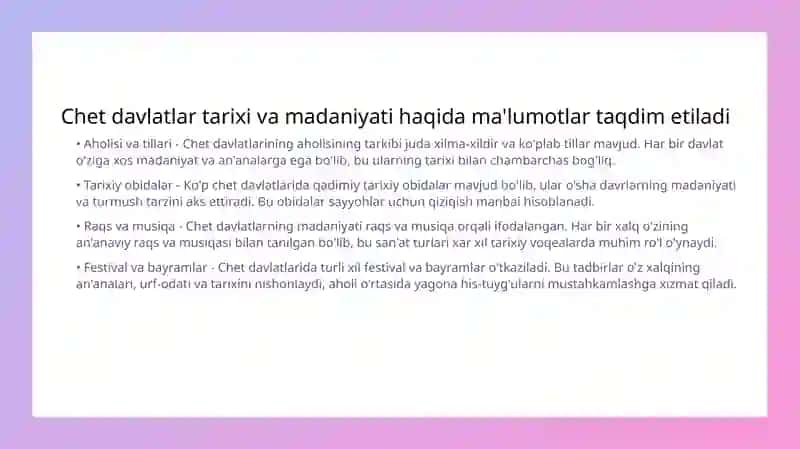 Chet davlatlar 3
