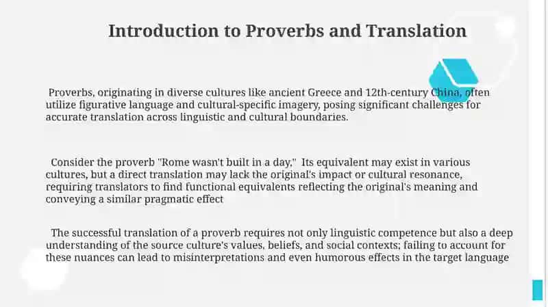 The translation of proverbs 3