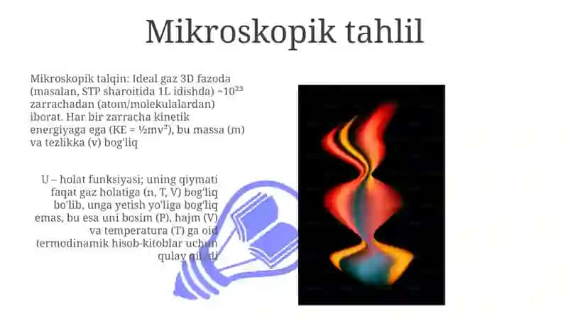 Ideal gazning ichki energiyasi 3