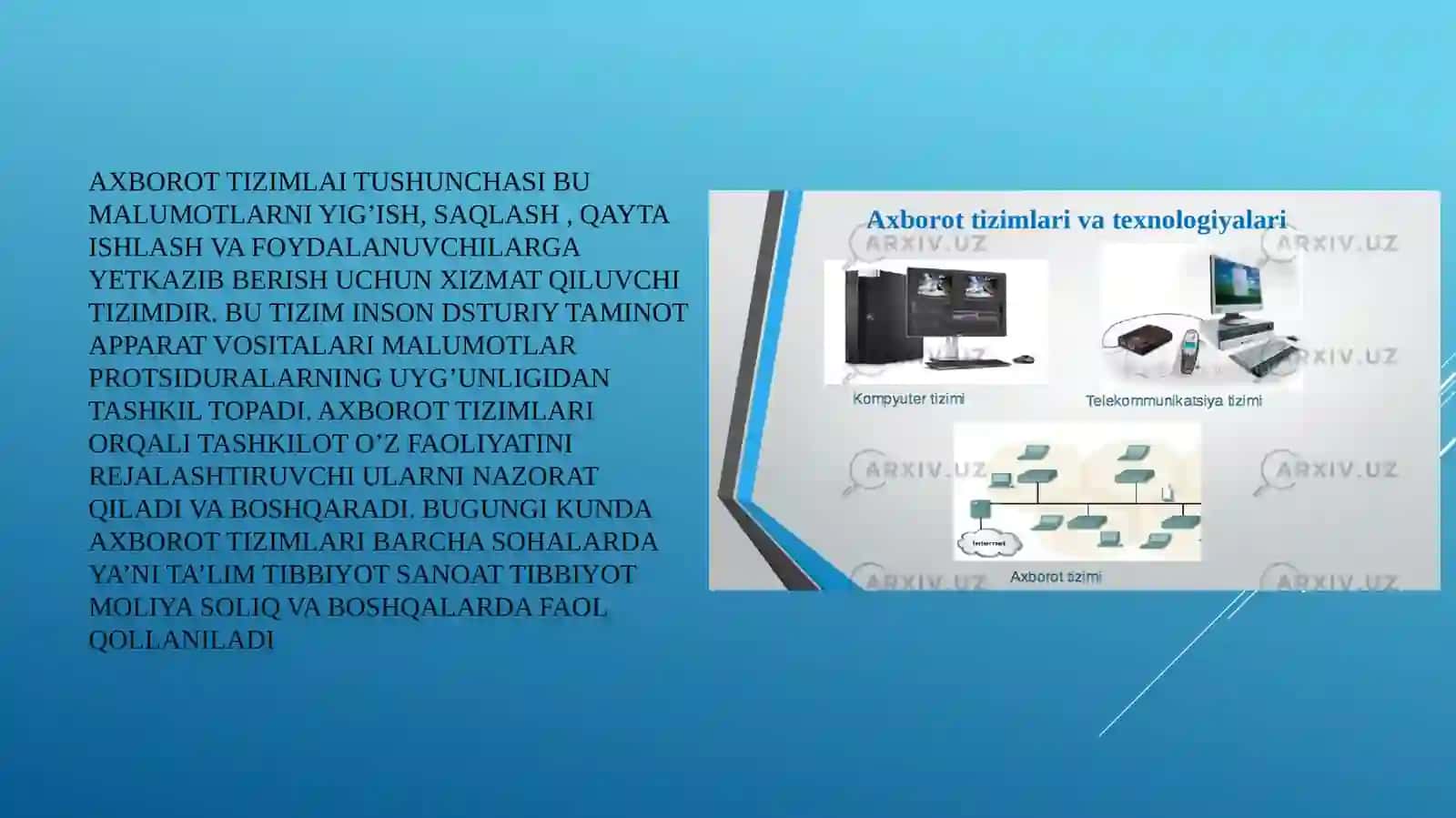 Axborot tizimlari metadalogiyasi 3