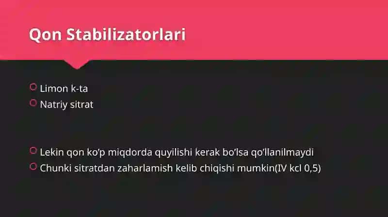 Qonnikonservalash, saqlash va qo'llash usullari 3