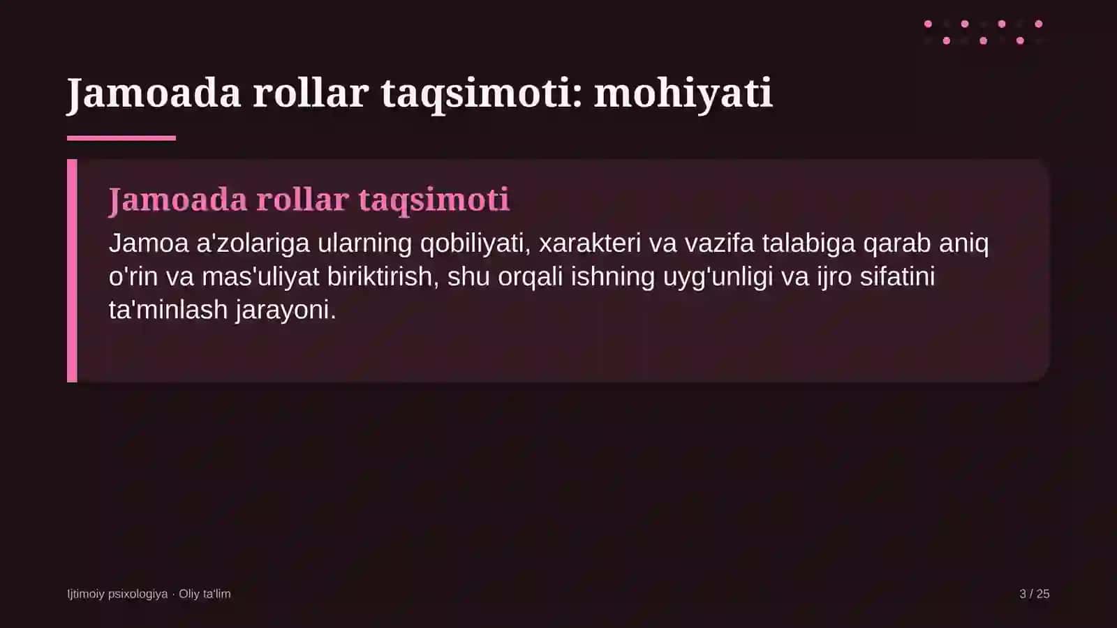Ko'chma savdoda jamoada rollar taqsimoti 3
