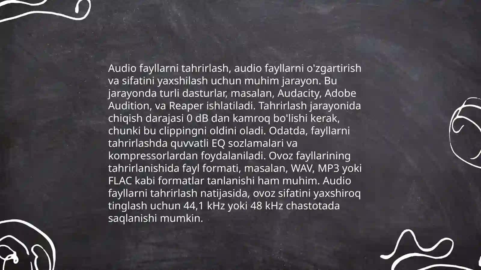 AUDIO VA VIDEO MATERIALLARGA ISHLOV BERISH 3