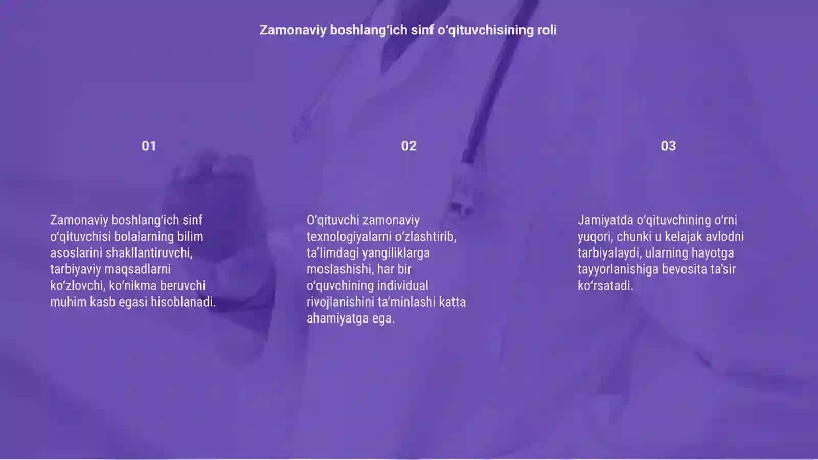 Zamonaviy boshlangʻich sinf oʻqitivchisining vazifalari 3