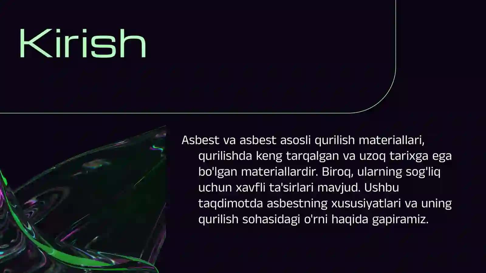 Asbest va asbest asosli qurilish materiallari 3