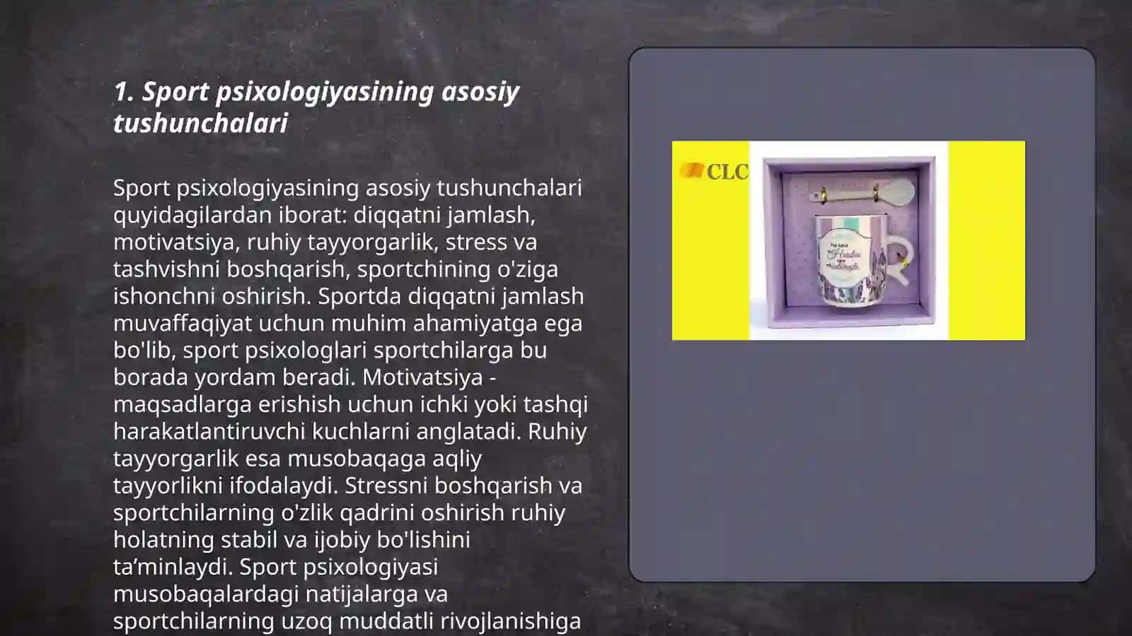 Sport psixoʻlogiyasining spoʻrtdagi roʻli 3