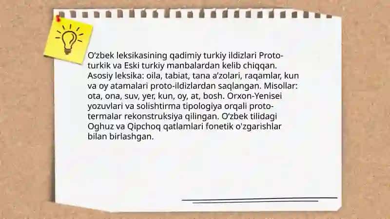 O'zbek tili leksikasining tarixiy taraqqiyoti 3
