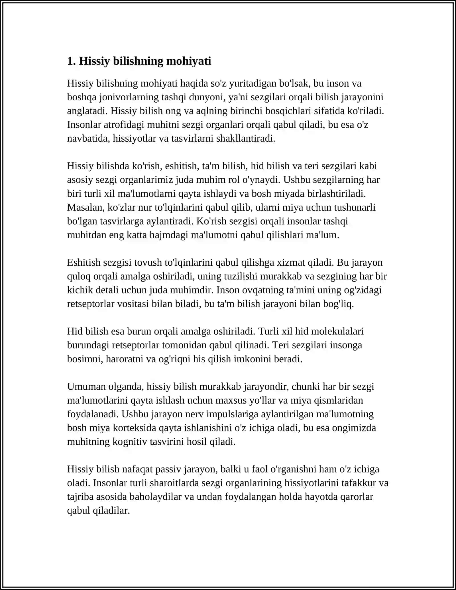 Hissiy Bilishning Mohiyati 3