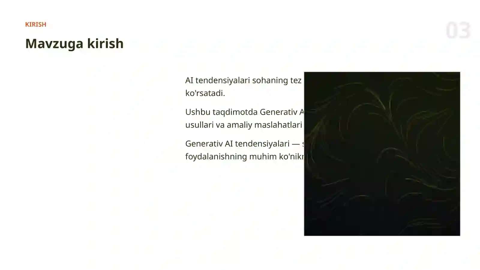 Generativ AI tendensiyalari 3