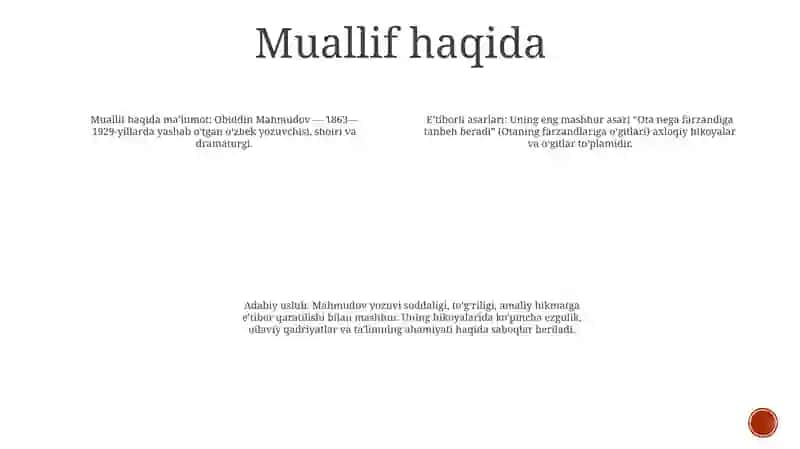 Ota Nega Farzandiga Tanbeh Beradi 3