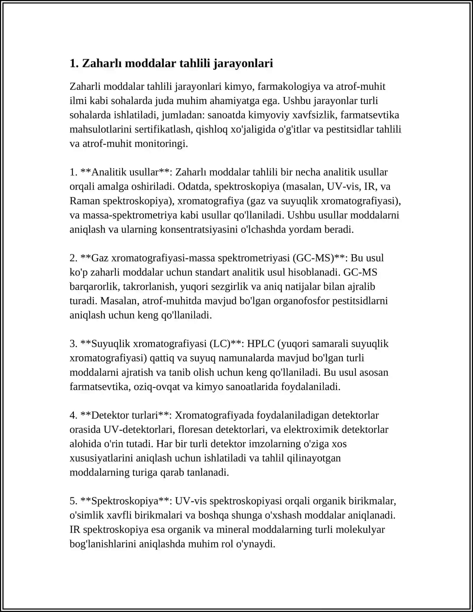 ZAHARLI MODDALAR TAHLILIDA YUSSX USULI 3
