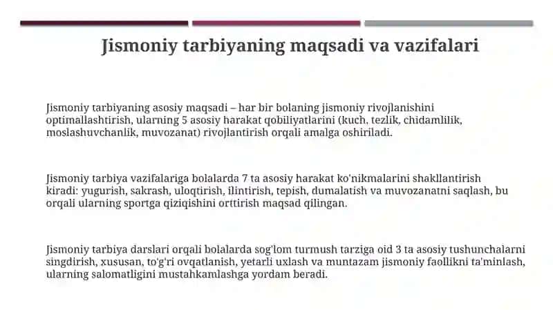 Ilk maktabgaha yoshdagi bolalar jismoniy tarbiyasi 3