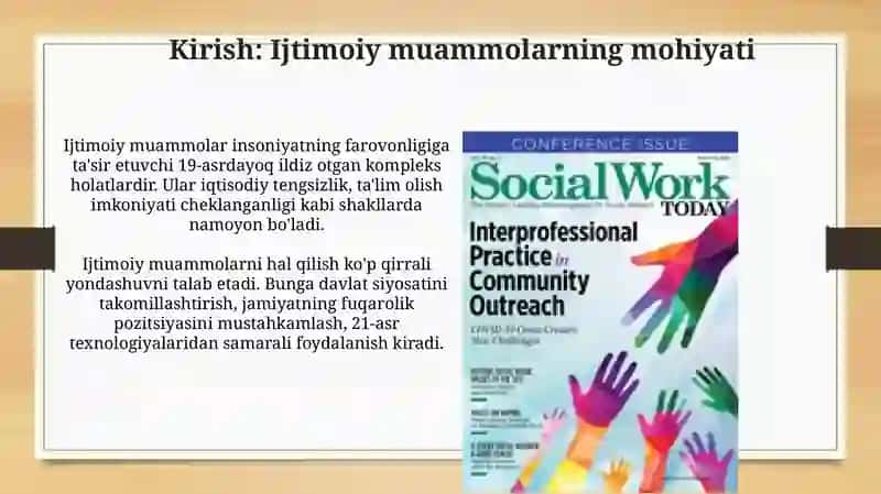 Social issues Tilaspektlariamaliyoti 3