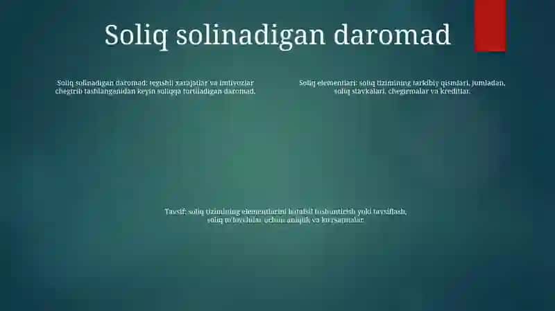 Soliq Elementlari Va Ularning Tavsifi 3