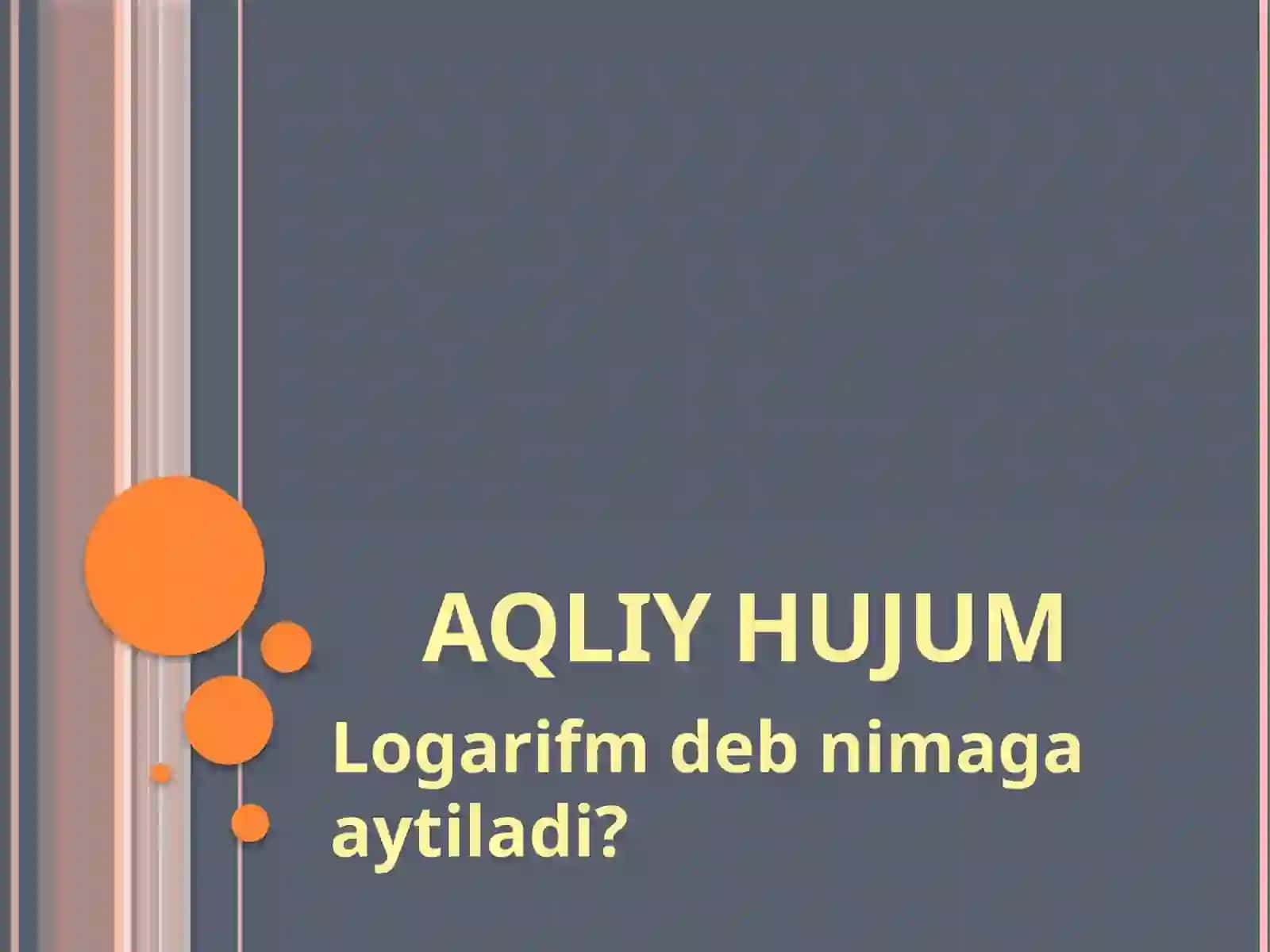 Logarifm funksiyasi 3