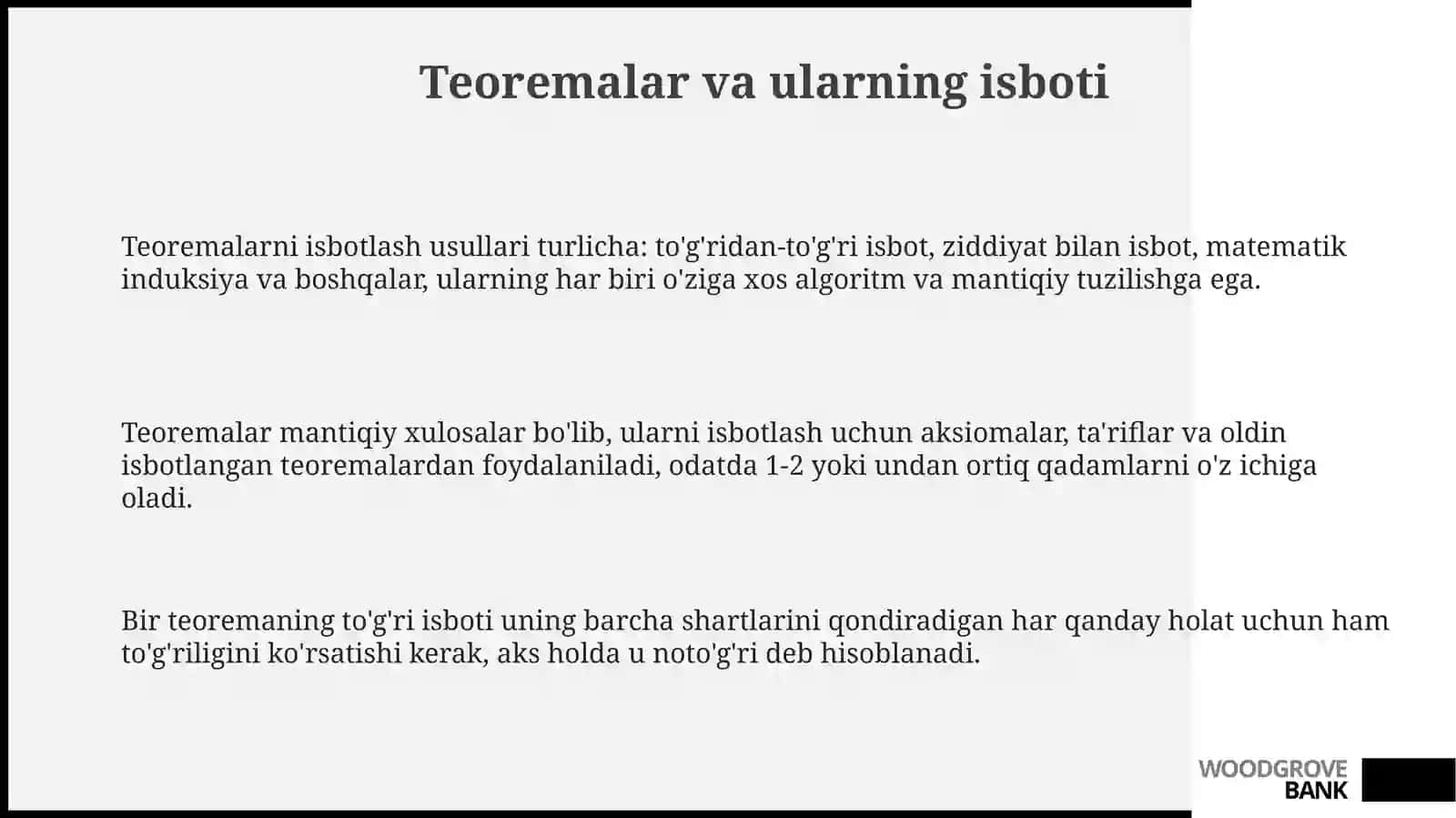Matematik tushunchalar mantig'iy tuzilishi 3