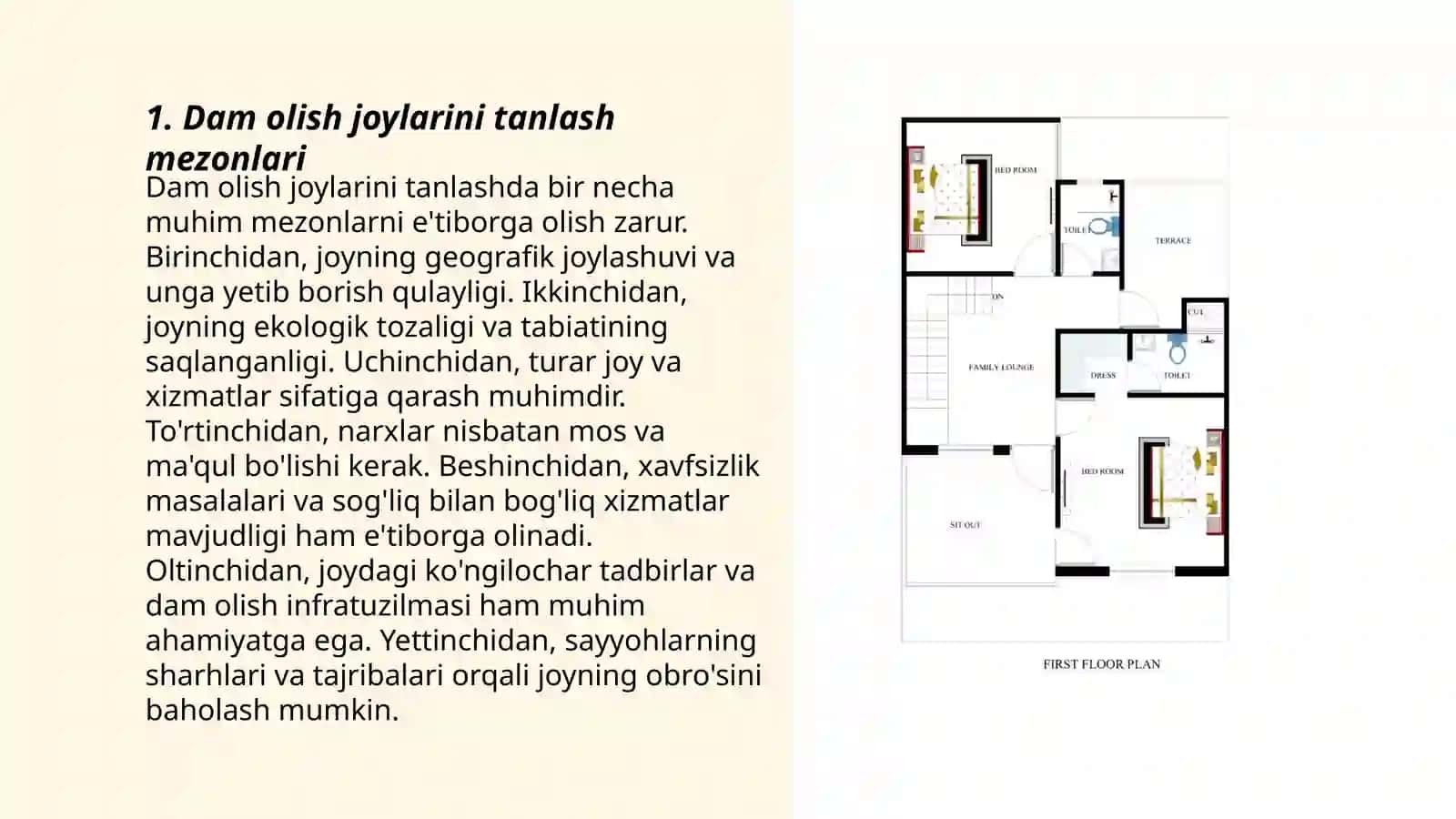 Dam olishni rejalashtirish tizimini loyihalash 3
