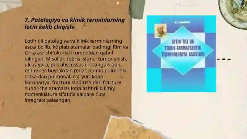 Tibbiy terminologiya tarixi, Lotin tili tarixi 3