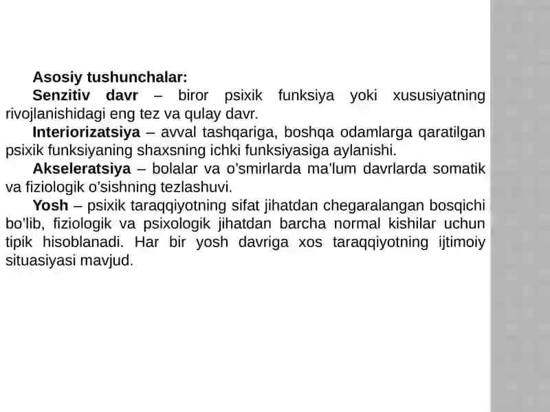 Psixikrivojlanish va uning davrlashtirish muammosi 3