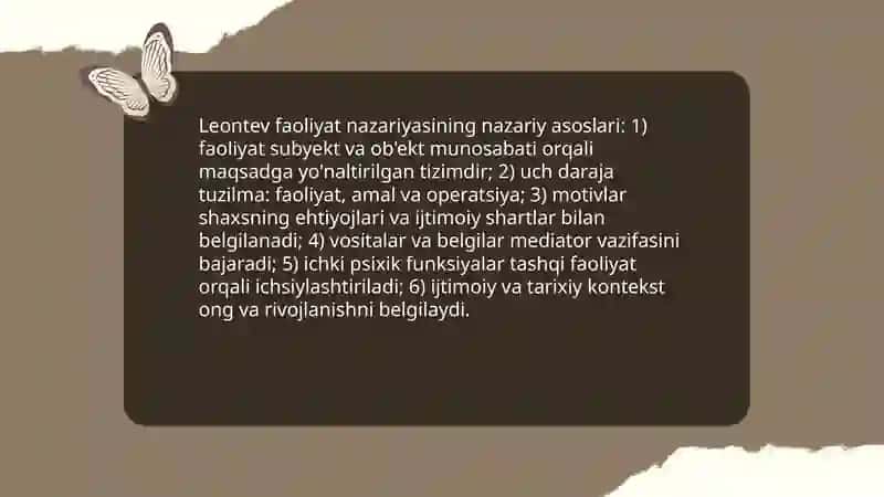 Leontev faoliyat nazariyasi 3