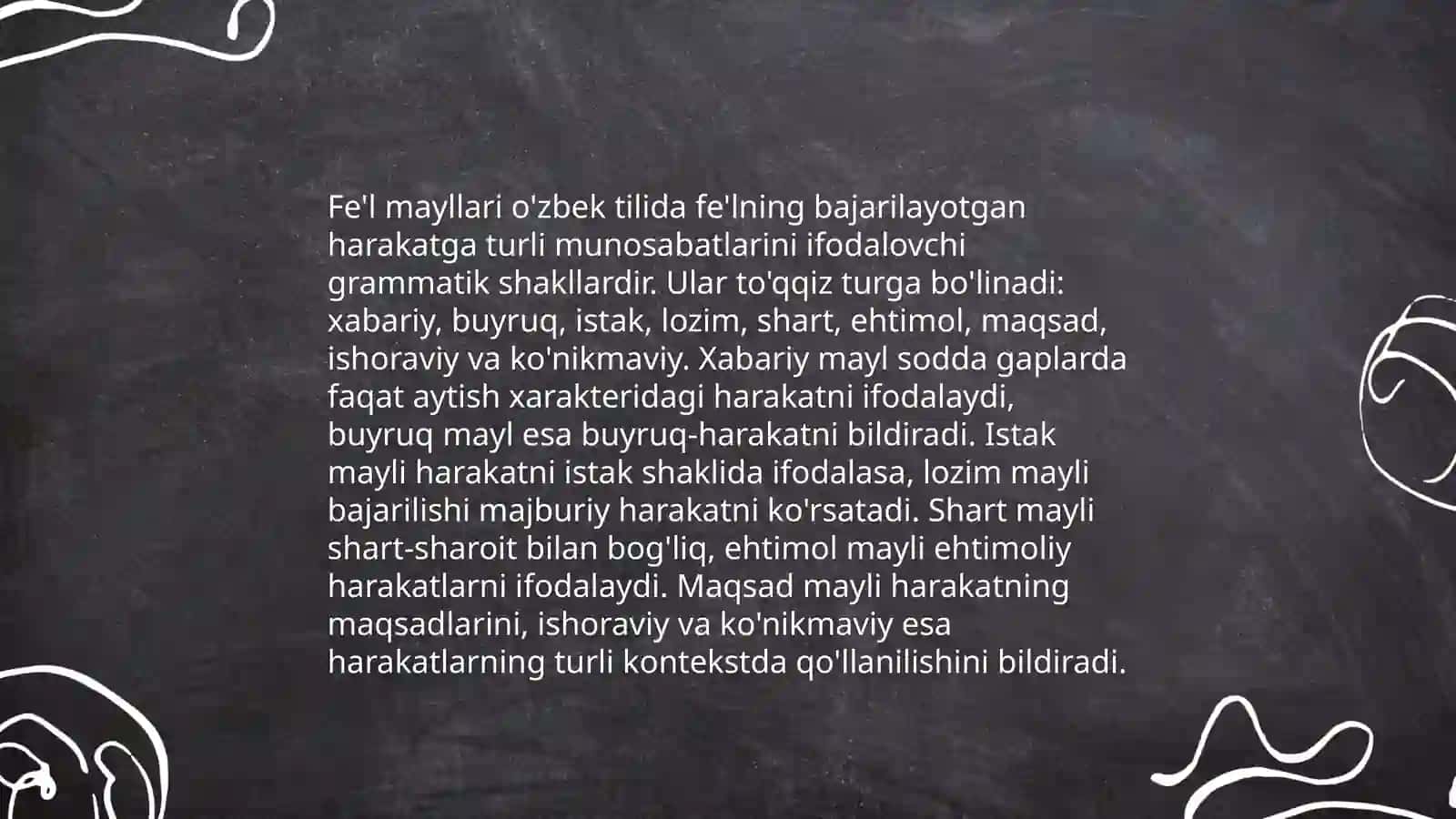 Fe'l mayllari 3