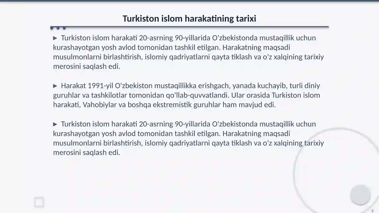 Turkiston islom harakati tarixi 3