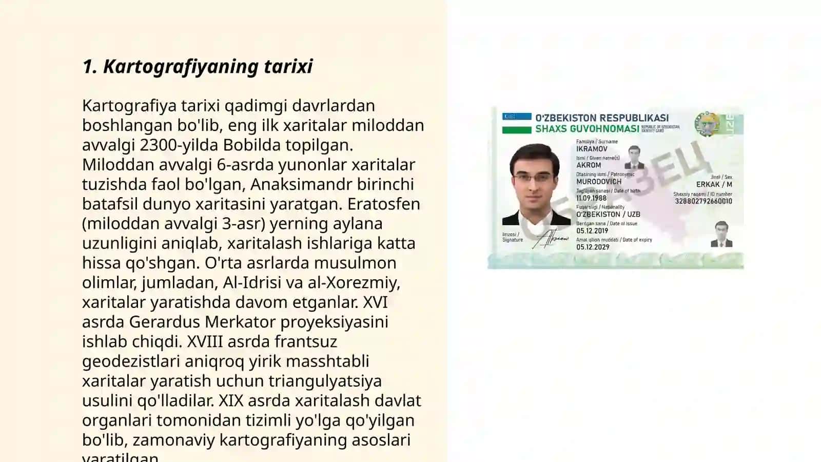 Òzbekistonda kartografiyaning rivojlanishi 3