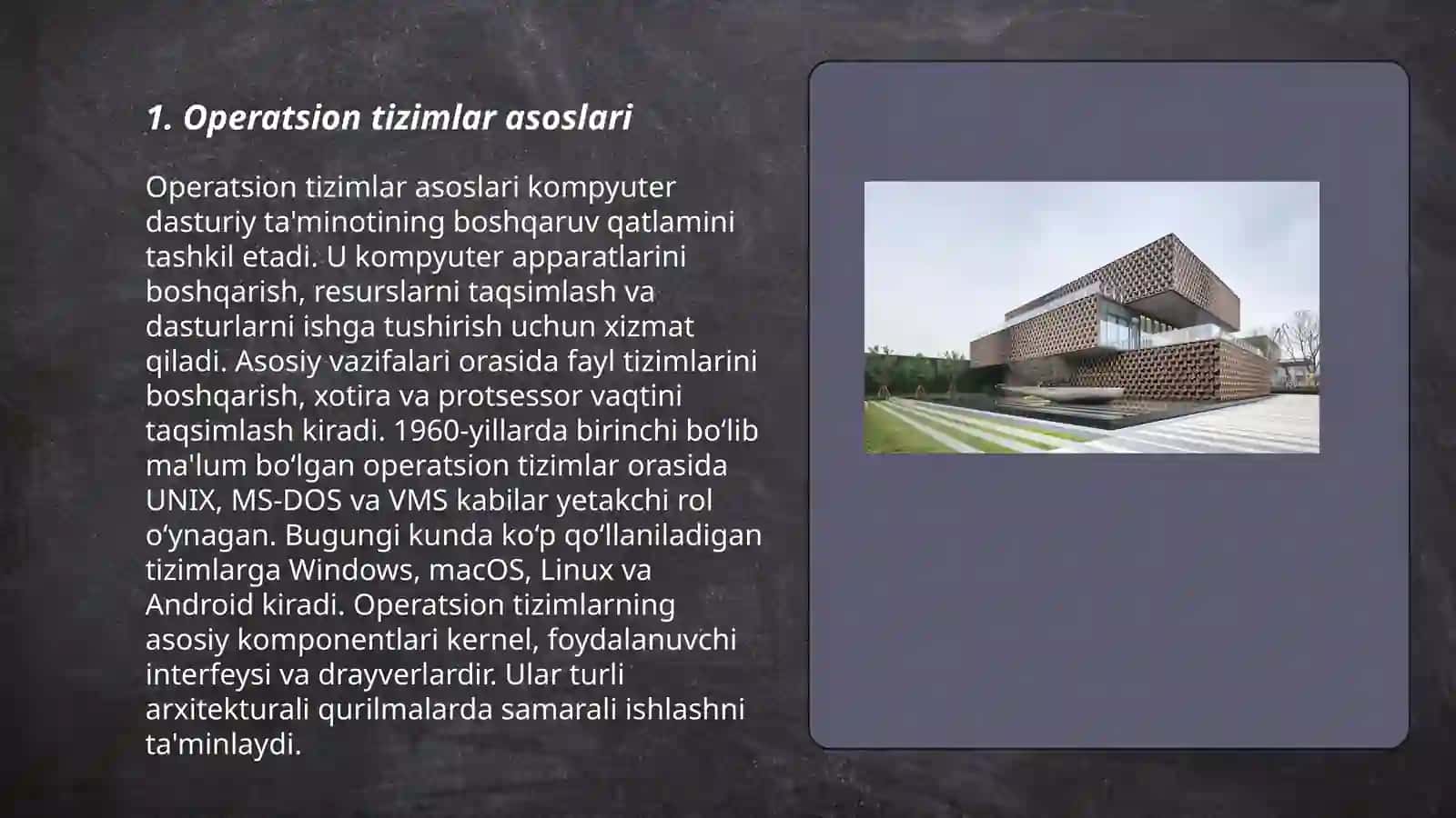 Operatsion tizimlar arxitekturasi 3