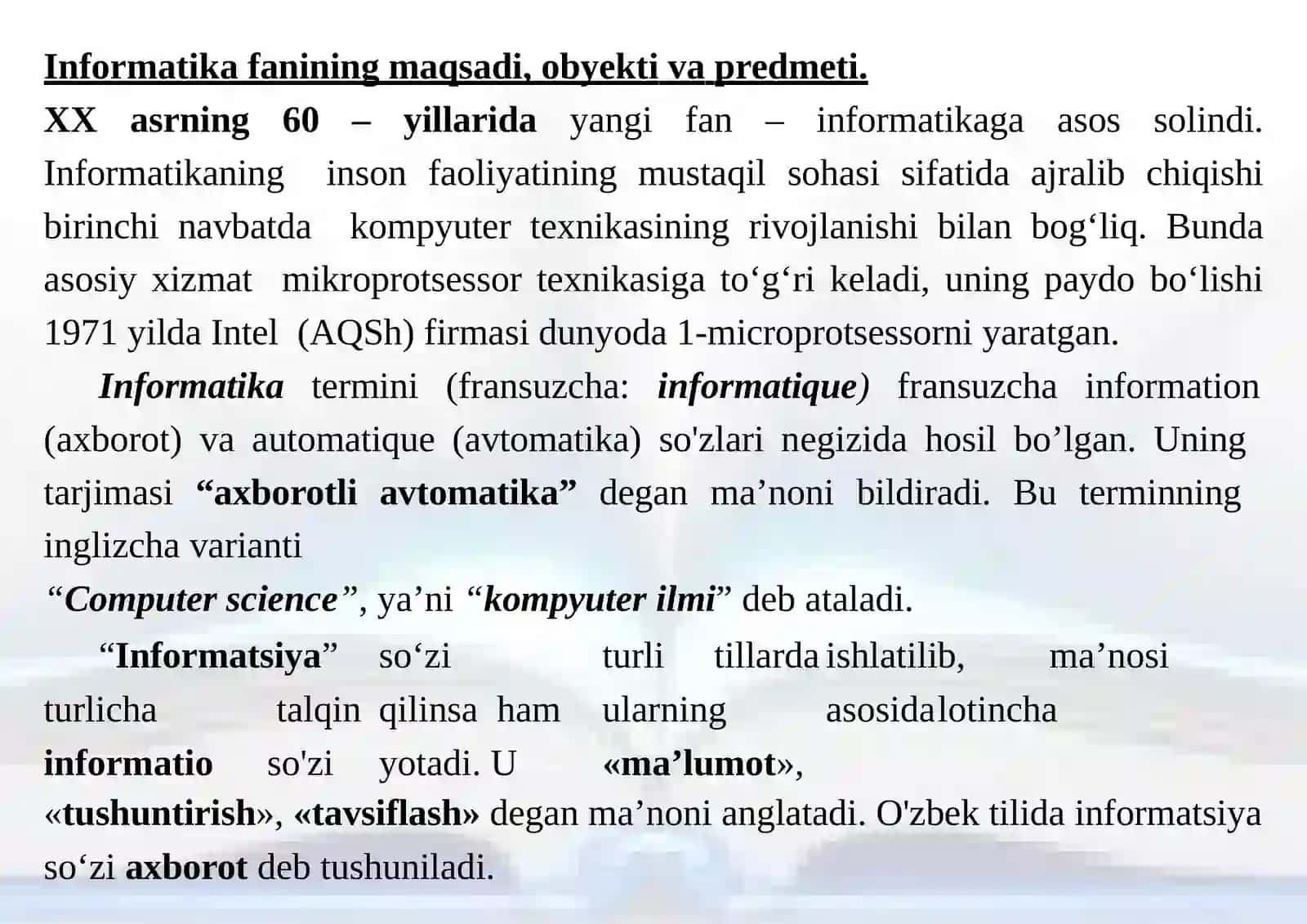 INFORMATIKANING NAZARIY ASOSLARI 3