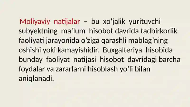 Moliyaviy natija audit 3