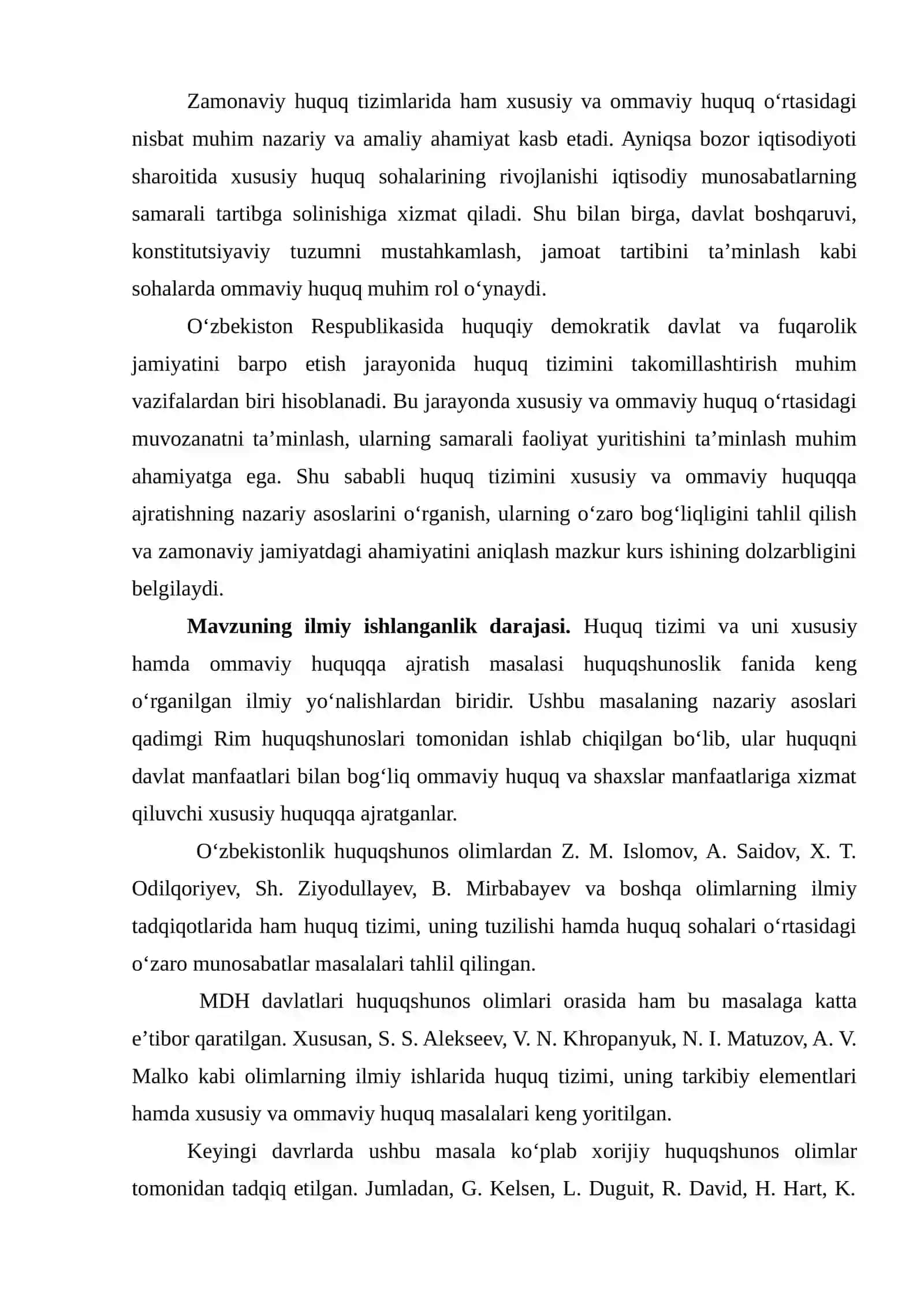 HUQUQ TIZIMINI XUSUSIY VA OMMAVIY HUQUQQA AJRATISH 3