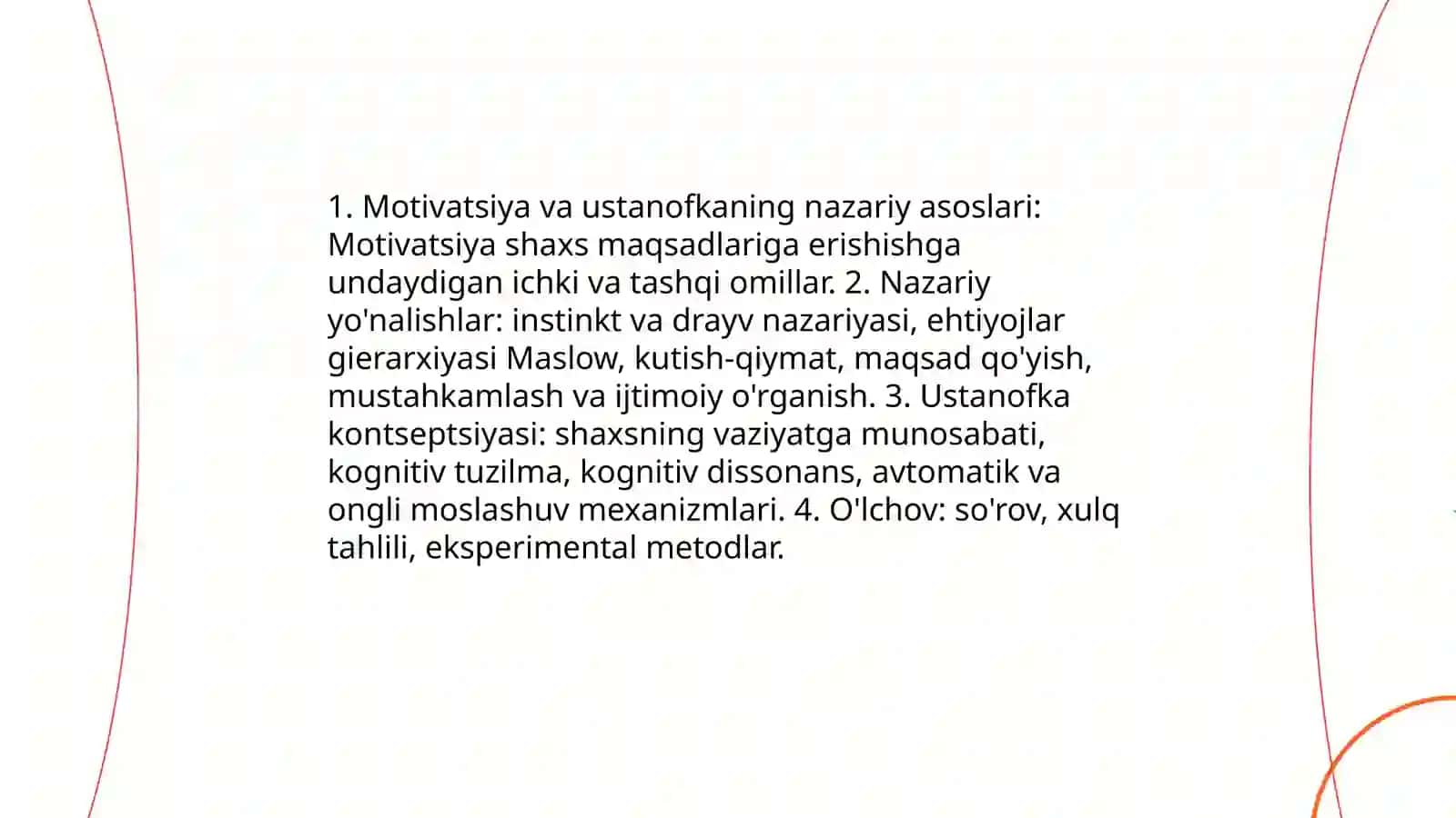 Mativatsiya va ustanofka 3