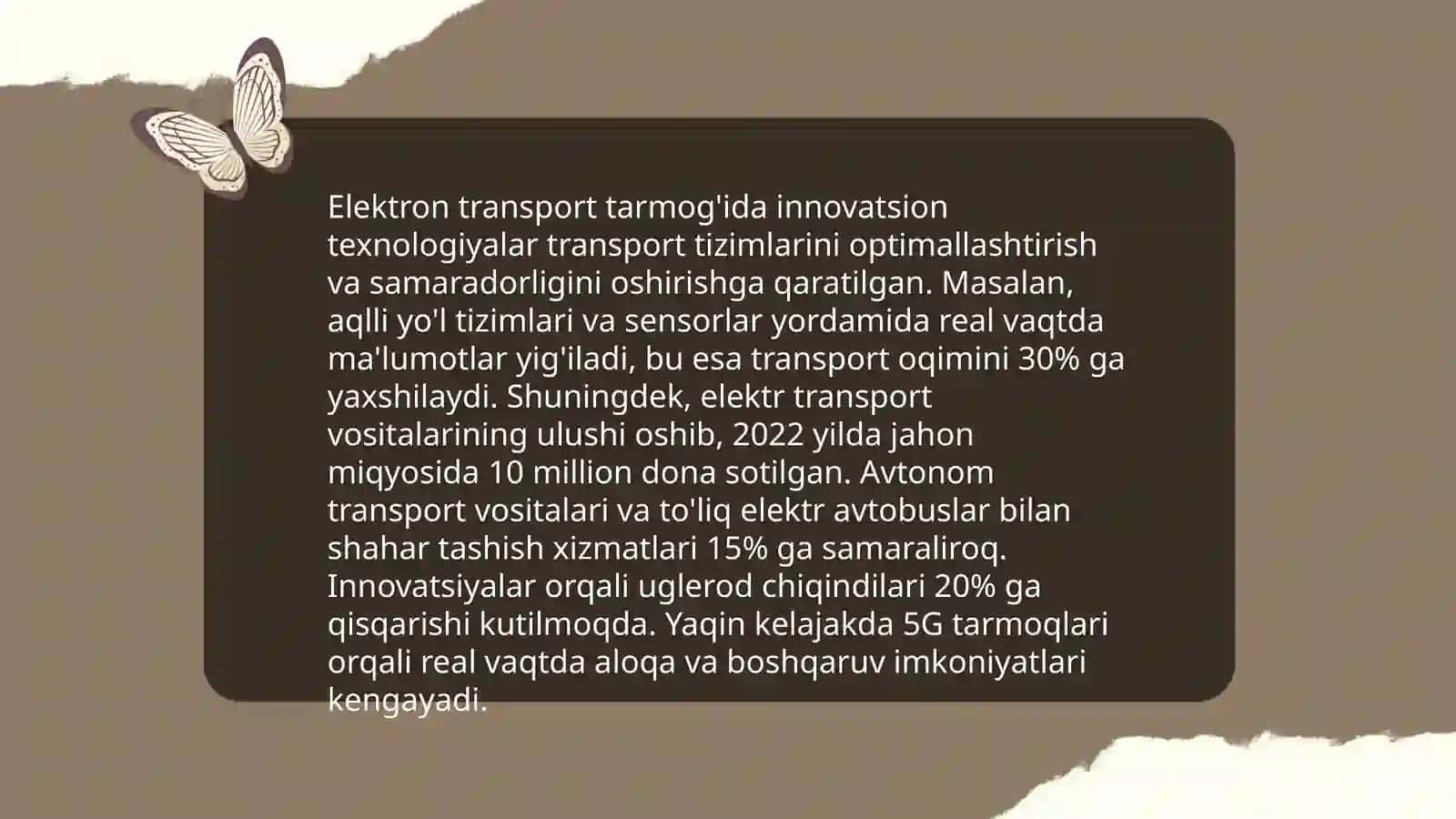 Elektron transport marketingida innovatsion pozitsiyalash 3