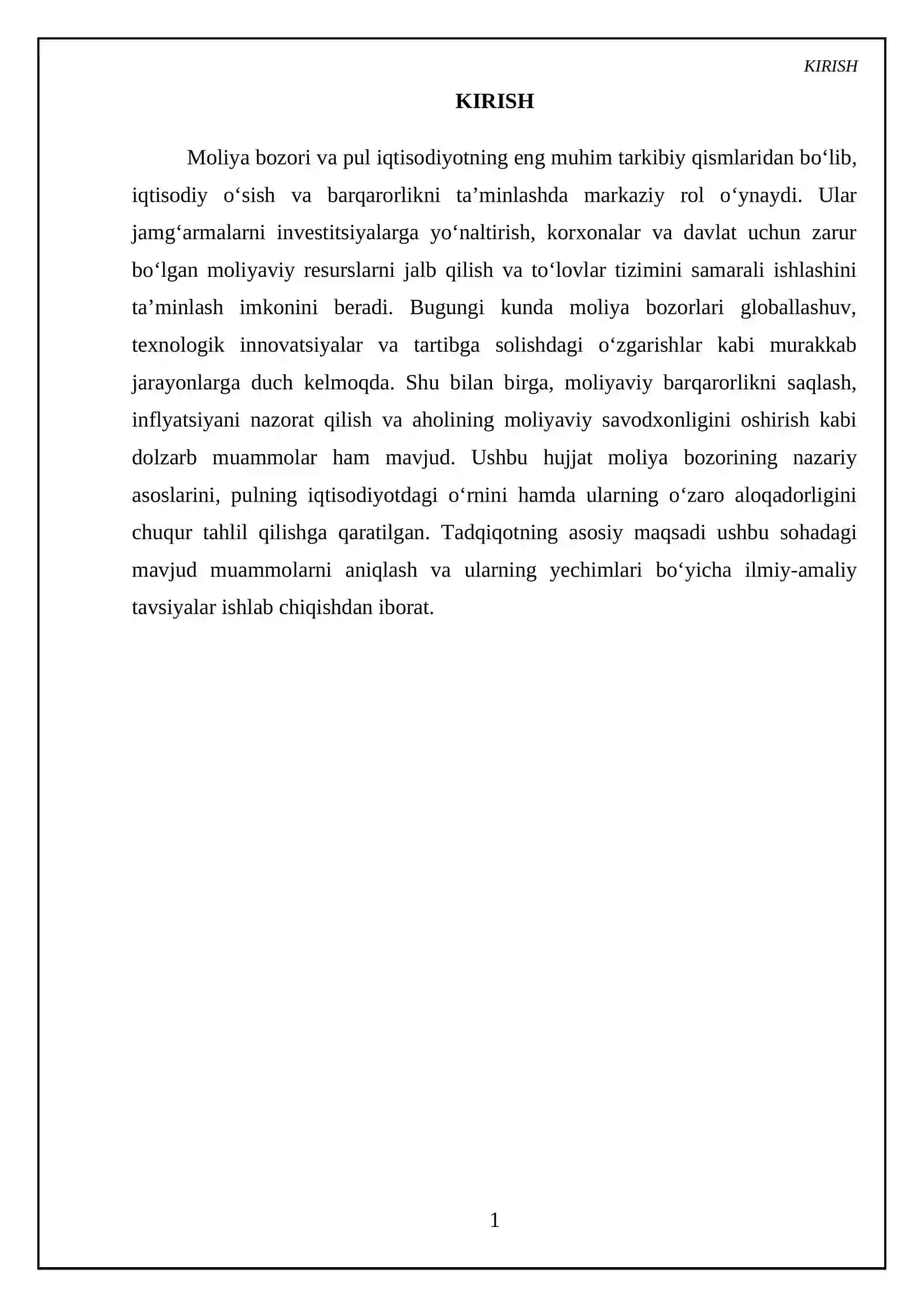 Moliya bozori va pul 3
