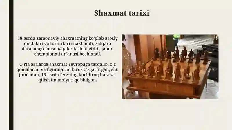 Shaxmat sport turi haqida maʼlumot 3