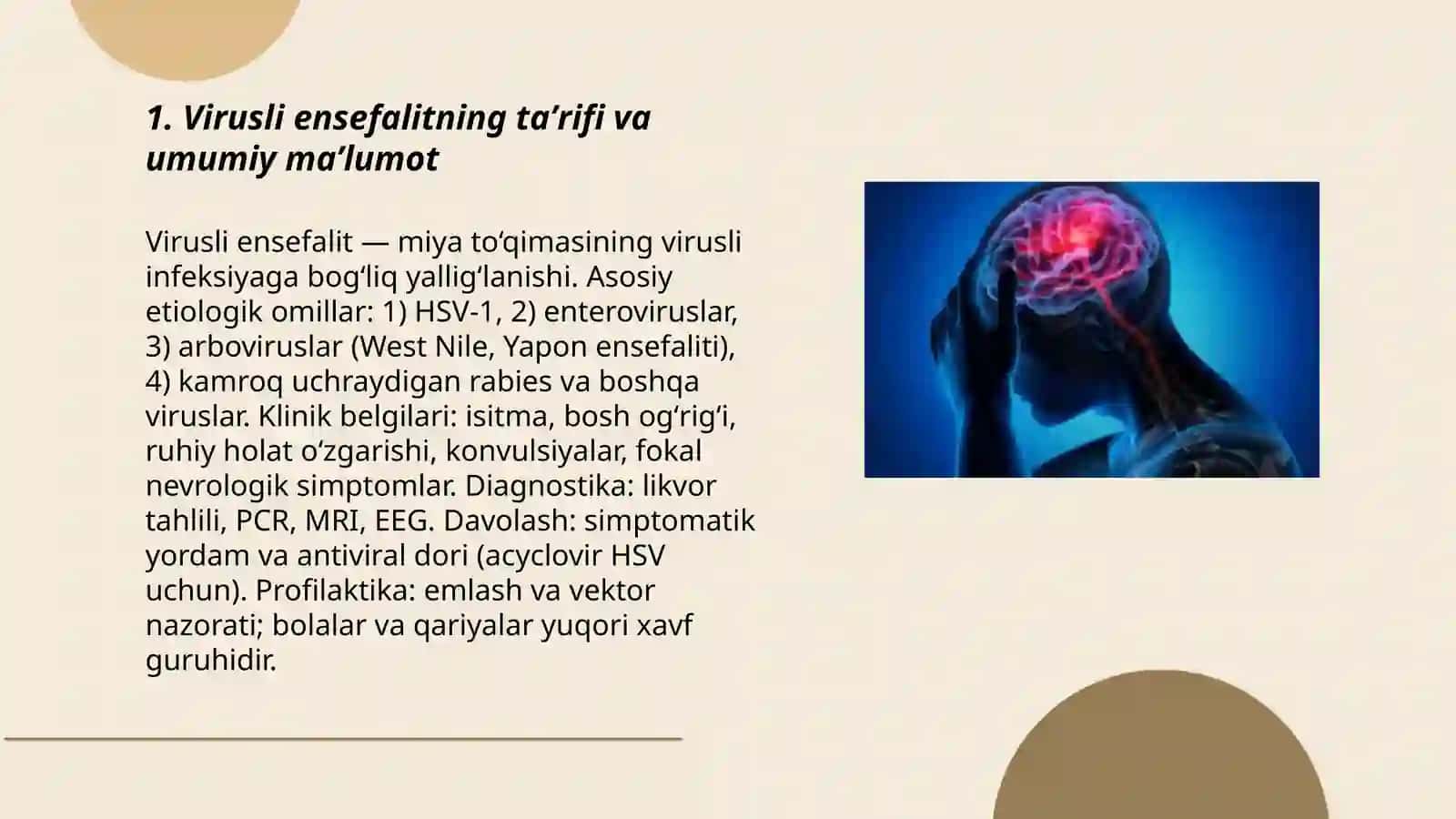 Virusli ensefalit taʼrifi va umumiy maʼlumot 3
