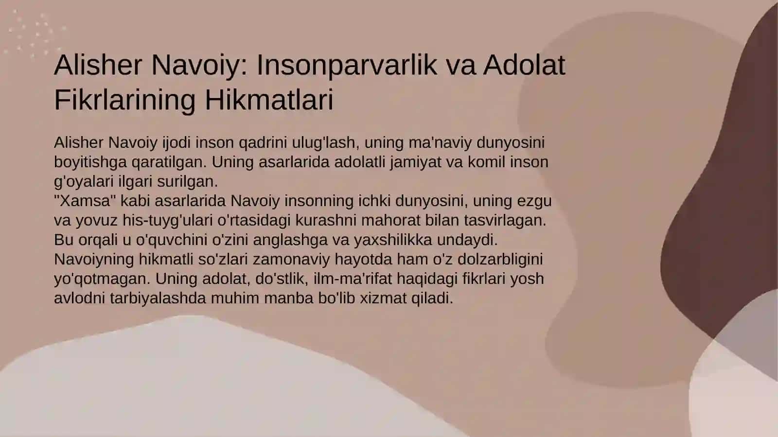O'zbek mumtoz adabiyoti: Donishmandlik va Hikmat Saboqlari 3