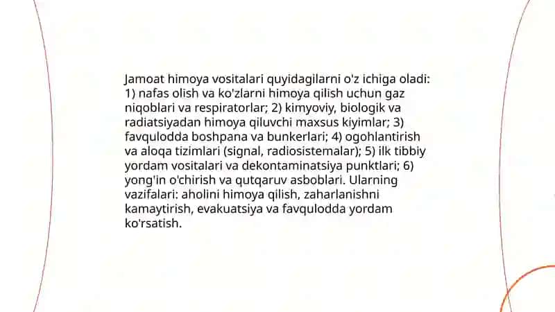 Jamoat himoya vositalari 3
