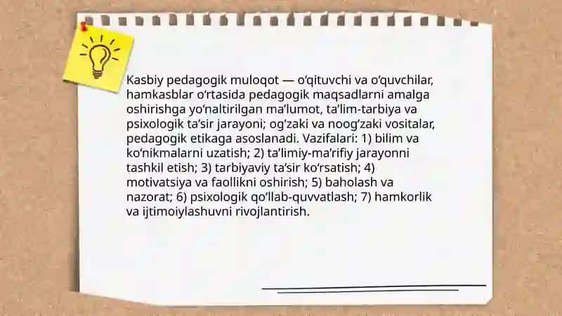 Kasbiy pedagogik muloqotning xususiyatlari 3