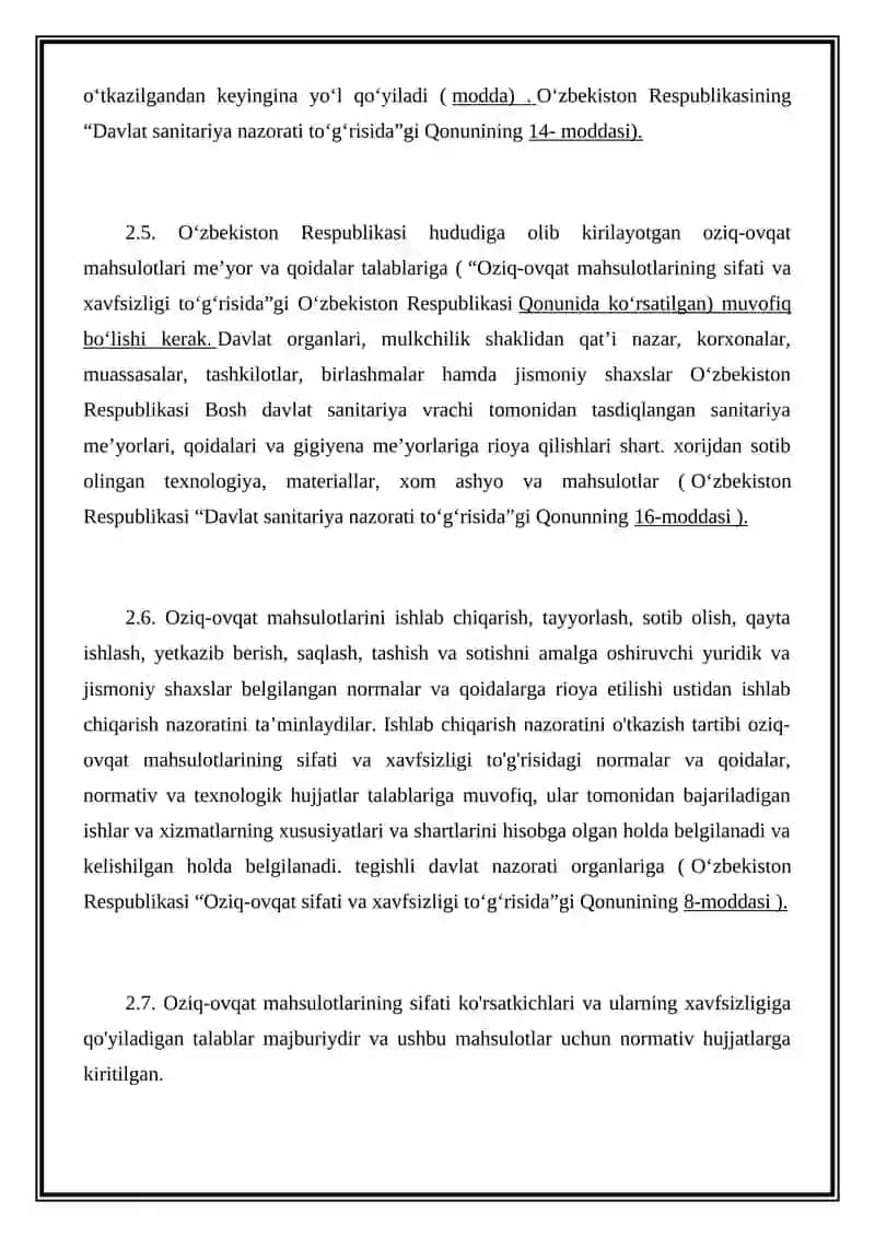 Sanitariya talablari 3