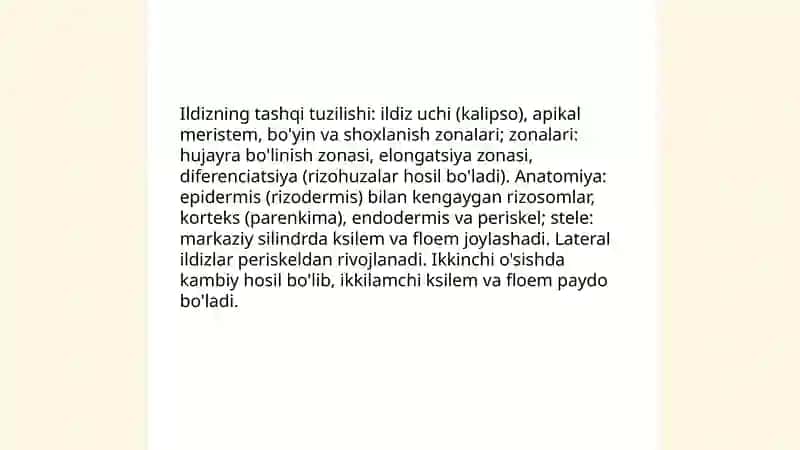 O'simliklarning vegetativ organlari 3