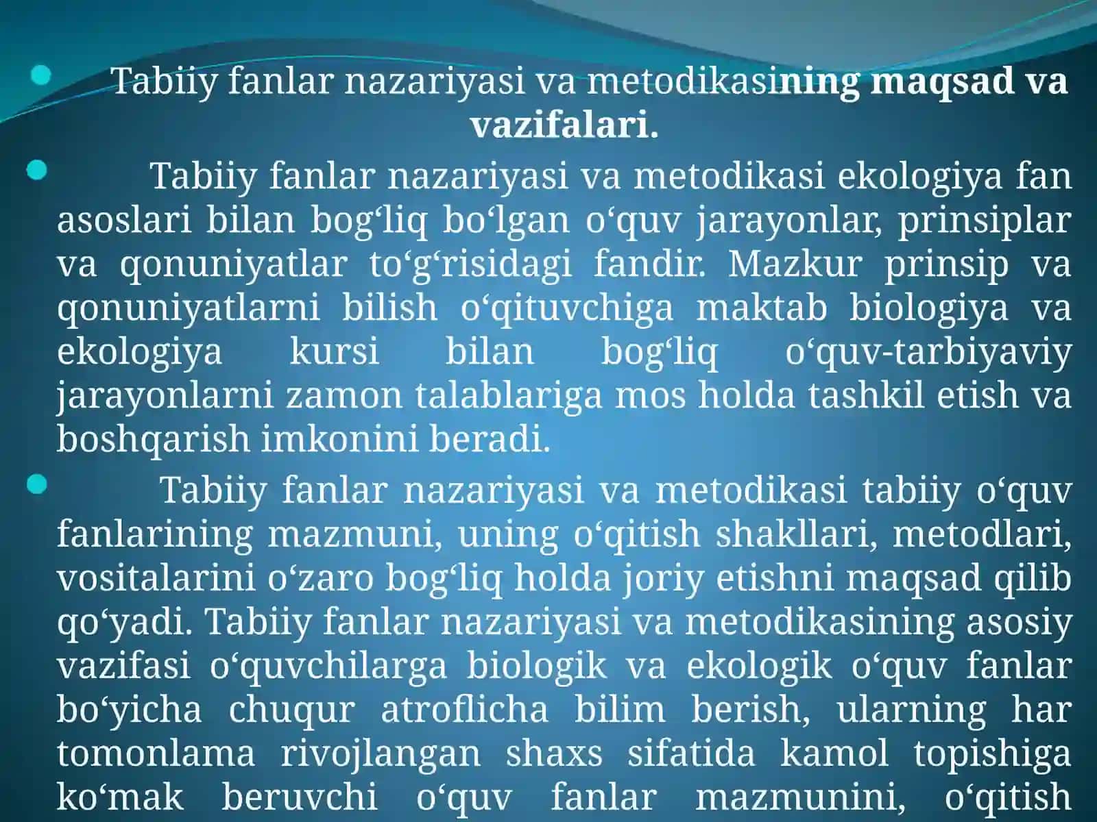 Tabiiy fanlar nazariyasi va metodikasi 3