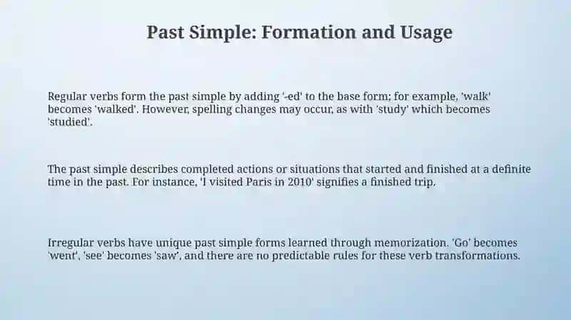 Past simple 3